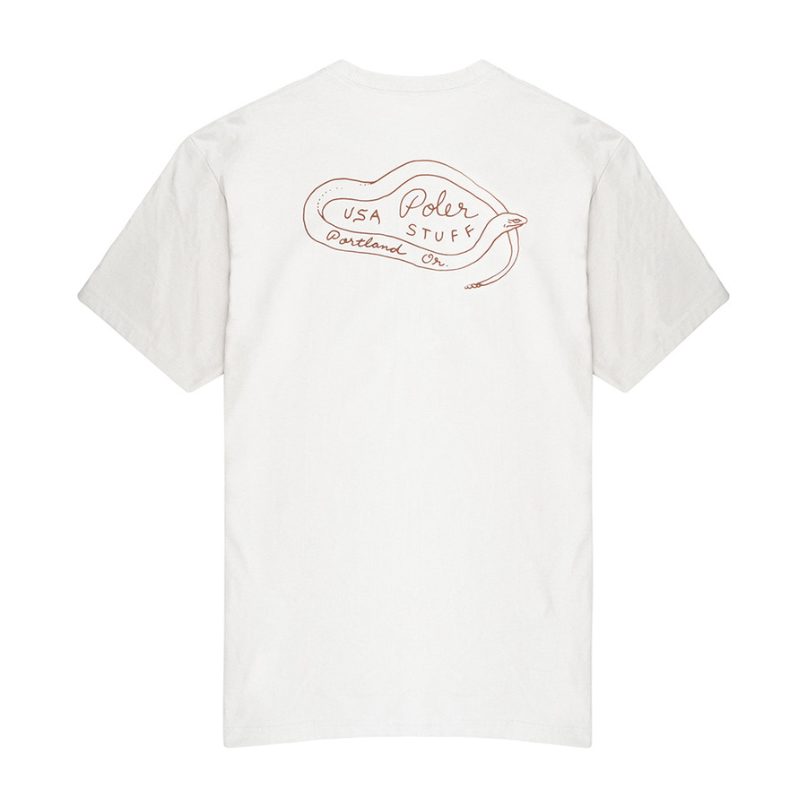 SNAKED TEE SILVER
