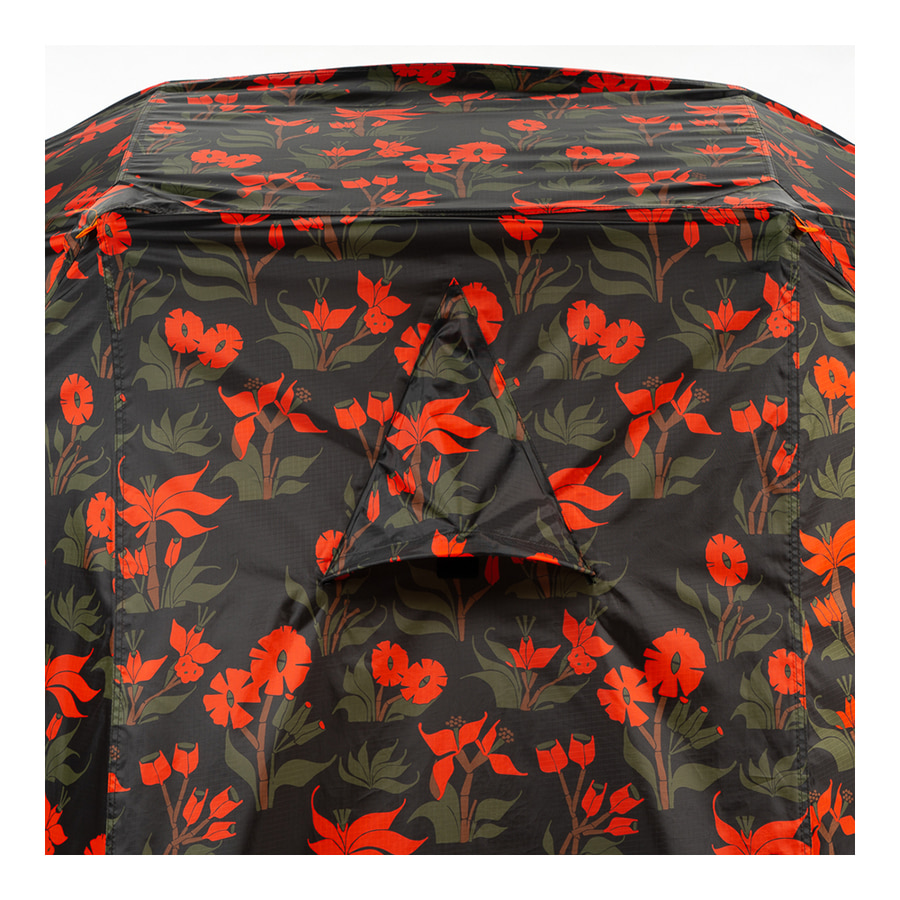 ONE MAN TENT ORCHID FLORAL BLACK