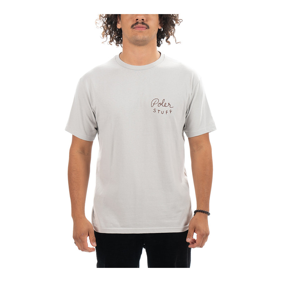 SNAKED TEE SILVER