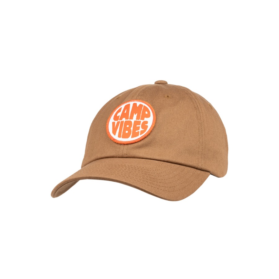 CAMP VIBES PATCH DAD HAT TAN