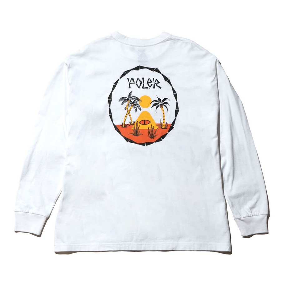 TRADER RICK RELAX FIT LS TEE WHITE