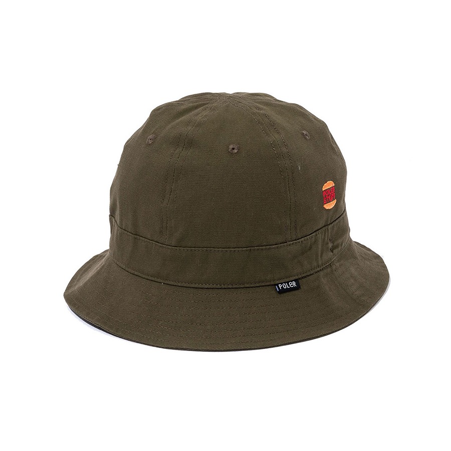 DUCK CANVAS BELL HAT OLIVE
